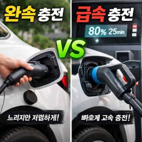 전기차완속충전급속충전차이