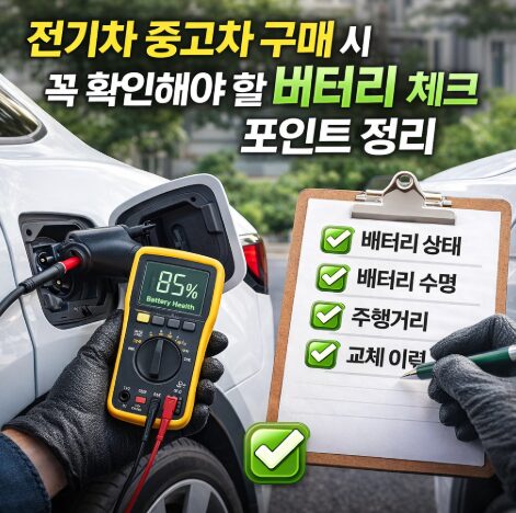 전기차중고차배터리체크리스트